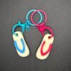 Couples Flip Flop Keychain Set – Beach Vacation Gift, Cute Anniversary Gift for Him or Her, Matching Keychains for Boyfriend Girlfriend