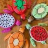 Turtle Fidget Clickers - Fruit Series Desktop and Keychains - Sensory Toy - Autism, ADHD, Stress, Anxiety Relief