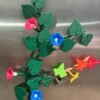 English Ivy & Morning Glory Fridge Magnets with Articulating Vine | Set | ForgeCore Design | Fridge Foliage | Kitchen Design Idea