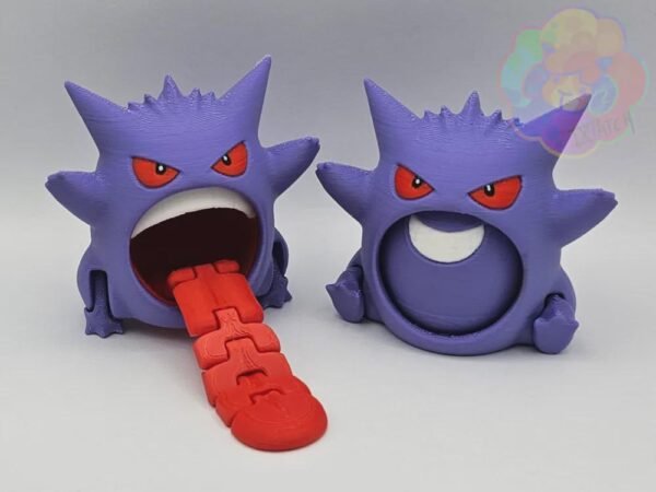 Fully Articulated Pokémon Gengar – Customizable 3D Printed Pocket Monsters