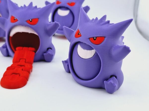 Fully Articulated Pokémon Gengar – Customizable 3D Printed Pocket Monsters