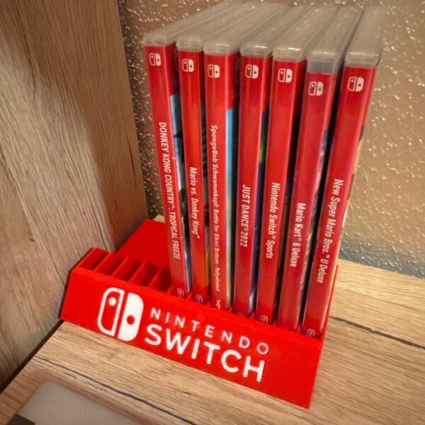 Nintendo Switch Game Case Organizer - Fits up to 12 Games -  3D Printed Switch Game Cartidge Case Holder Unique Home Décor