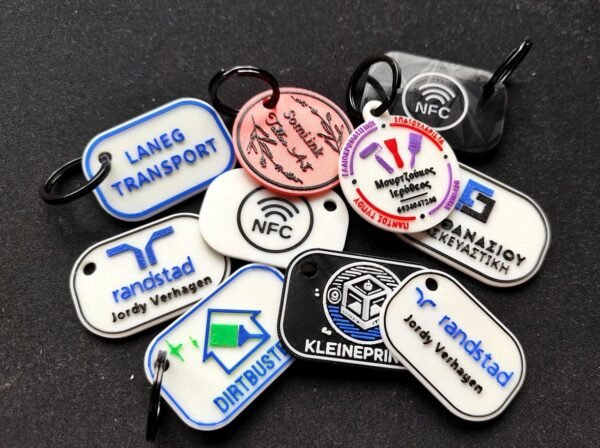 Digital Business Card! Personalize Your Logo On NFC Keychain For your Business, Compatible With NFC tools