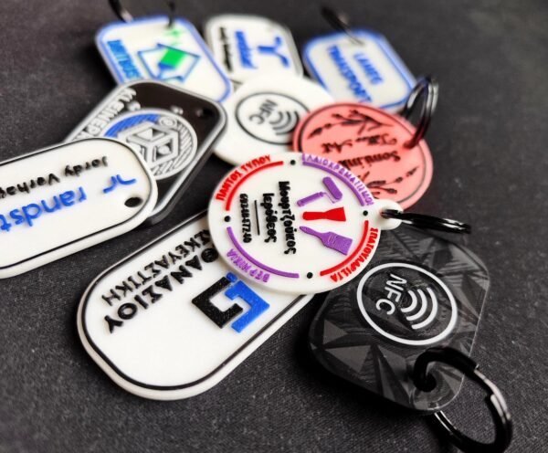 Digital Business Card! Personalize Your Logo On NFC Keychain For your Business, Compatible With NFC tools